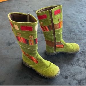 Super cute colorful boots from Peru.